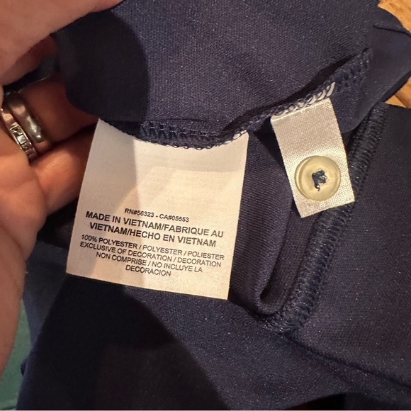 NWT Nike Dark Blue Women's 1/4 Button Down Collared  Short Sleeve Dri Fit Shirt - Picture 14 of 16